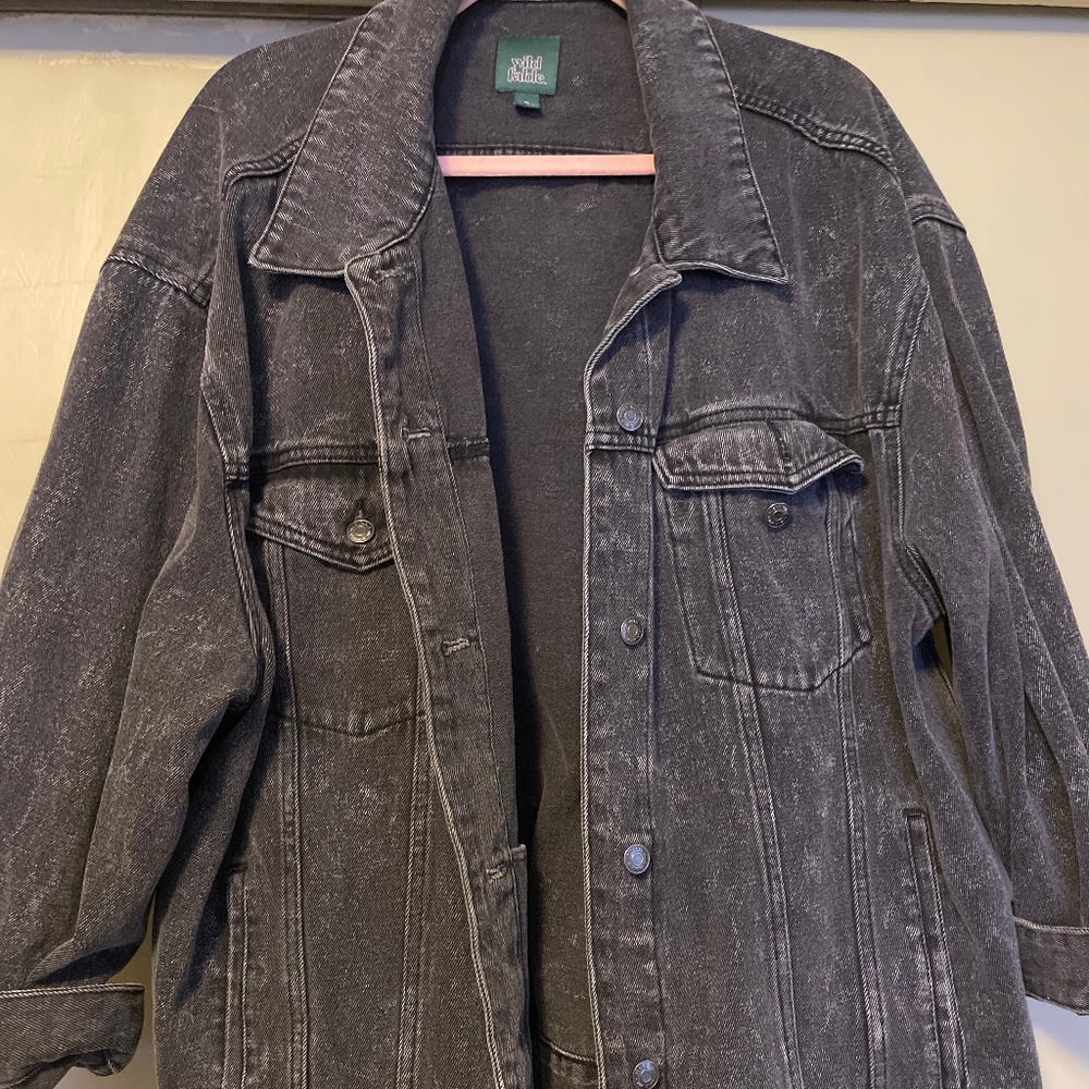 Oversized jean jacket